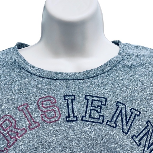 SUNDRY tee Parisienne long sleeve top “vintage” T-shirt grey heathered - Picture 3 of 10